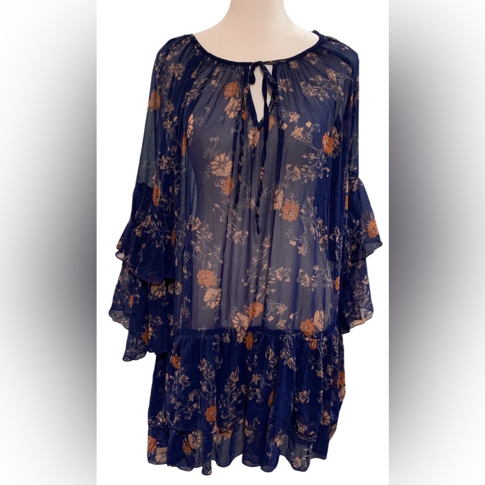 Free People Sheer Mini Dress